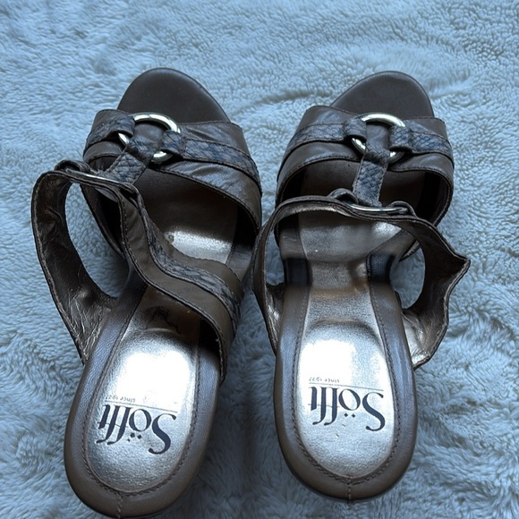 Söfft Calvados Snakeskin Sandals – Size 10 | Leather Elegance | Glam & Comfort | - Picture 6 of 6